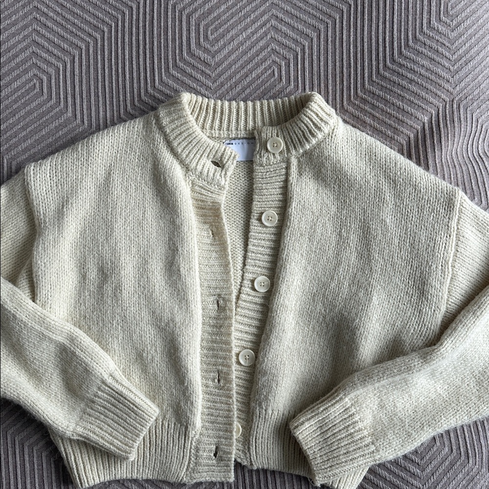 ASOS design cream cardigan